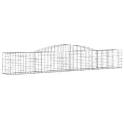 Arched Gabion Baskets 5 pcs 400x50x60/80 cm Galvanised Iron