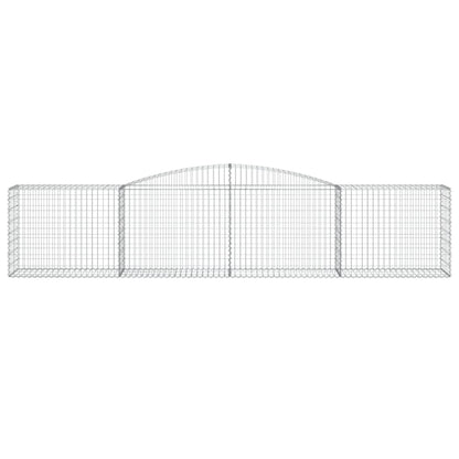 Arched Gabion Baskets 7 pcs 400x50x80/100 cm Galvanised Iron