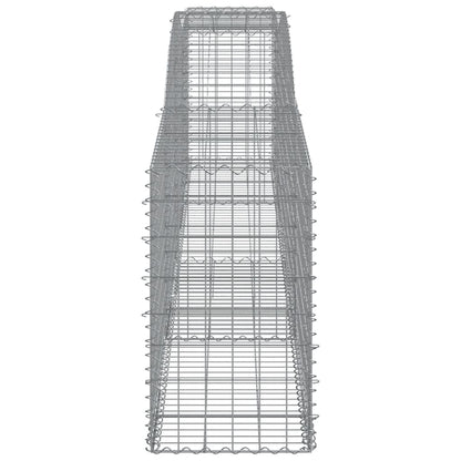 Arched Gabion Baskets 7 pcs 400x50x80/100 cm Galvanised Iron