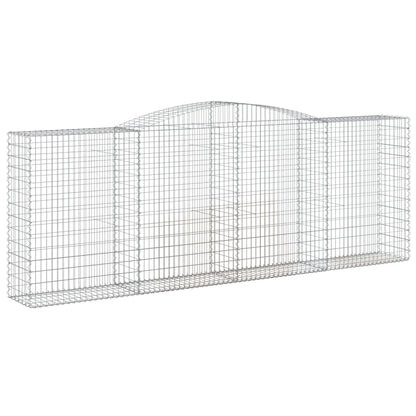 Arched Gabion Baskets 5 pcs 400x50x140/160 cm Galvanised Iron