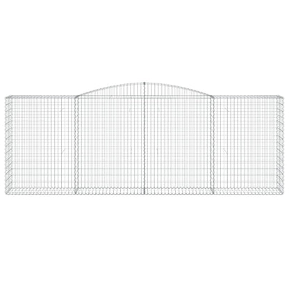 Arched Gabion Baskets 5 pcs 400x50x140/160 cm Galvanised Iron