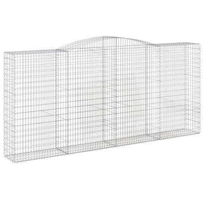 Arched Gabion Baskets 2 pcs 400x50x180/200 cm Galvanised Iron