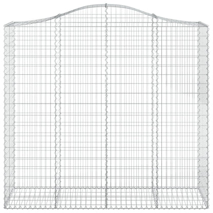 Arched Gabion Basket 200x50x180/200 cm Galvanised Iron