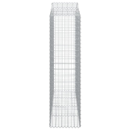 Arched Gabion Basket 200x50x180/200 cm Galvanised Iron