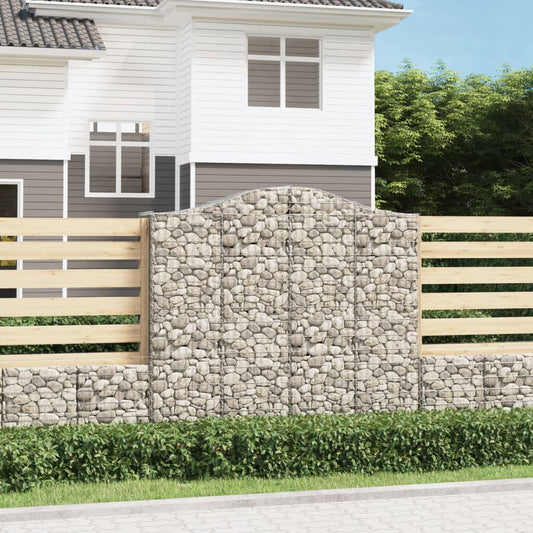 Arched Gabion Basket 200x50x180/200 cm Galvanised Iron