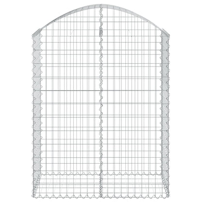 Arched Gabion Basket 100x50x120/140 cm Galvanised Iron