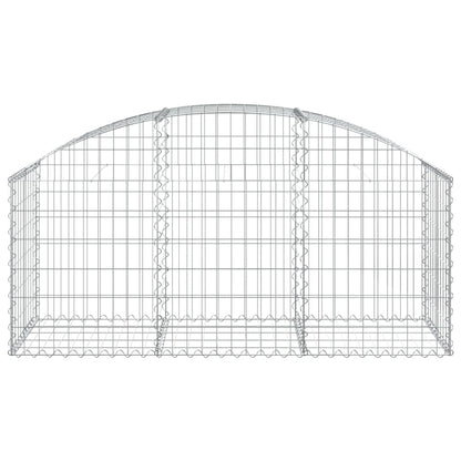 Arched Gabion Basket 150x50x60/80 cm Galvanised Iron