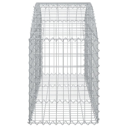 Arched Gabion Basket 150x50x60/80 cm Galvanised Iron