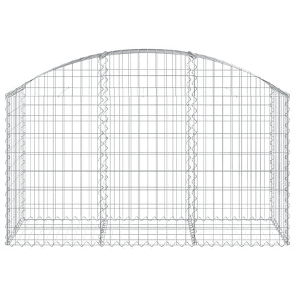 Arched Gabion Basket 150x50x80/100 cm Galvanised Iron