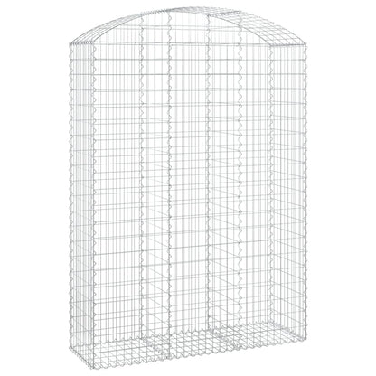 Arched Gabion Basket 150x50x200/220 cm Galvanised Iron