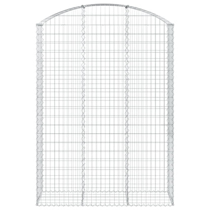 Arched Gabion Basket 150x50x200/220 cm Galvanised Iron