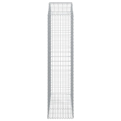 Arched Gabion Basket 150x50x200/220 cm Galvanised Iron