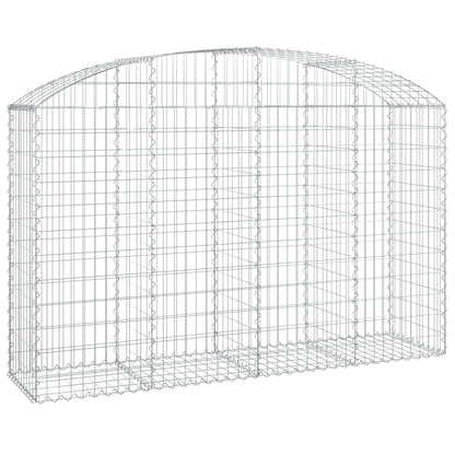 Arched Gabion Basket 200x50x120/140 cm Galvanised Iron