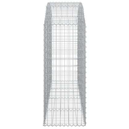 Arched Gabion Basket 200x50x120/140 cm Galvanised Iron