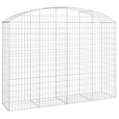 Arched Gabion Basket 200x50x140/160 cm Galvanised Iron