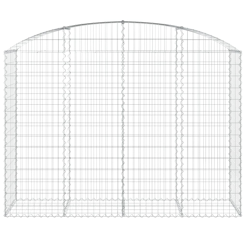 Arched Gabion Basket 200x50x140/160 cm Galvanised Iron