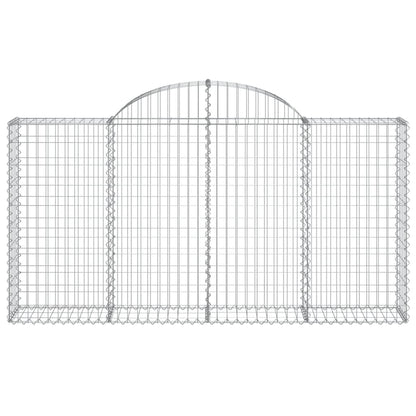 Arched Gabion Basket 200x30x100/120 cm Galvanised Iron