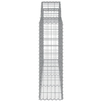 Arched Gabion Basket 200x30x100/120 cm Galvanised Iron
