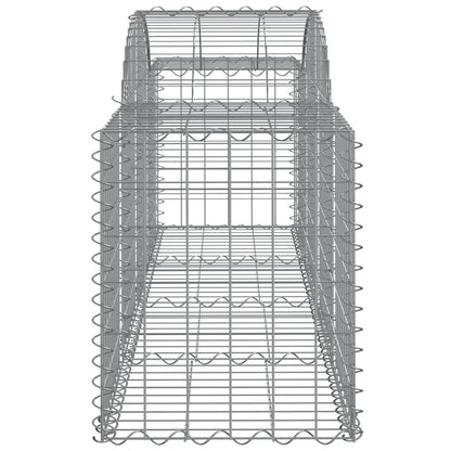 Arched Gabion Basket 200x50x60/80 cm Galvanised Iron