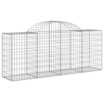 Arched Gabion Basket 200x50x80/100 cm Galvanised Iron