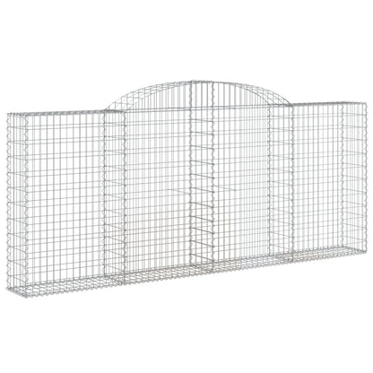 Arched Gabion Basket 300x30x120/140 cm Galvanised Iron