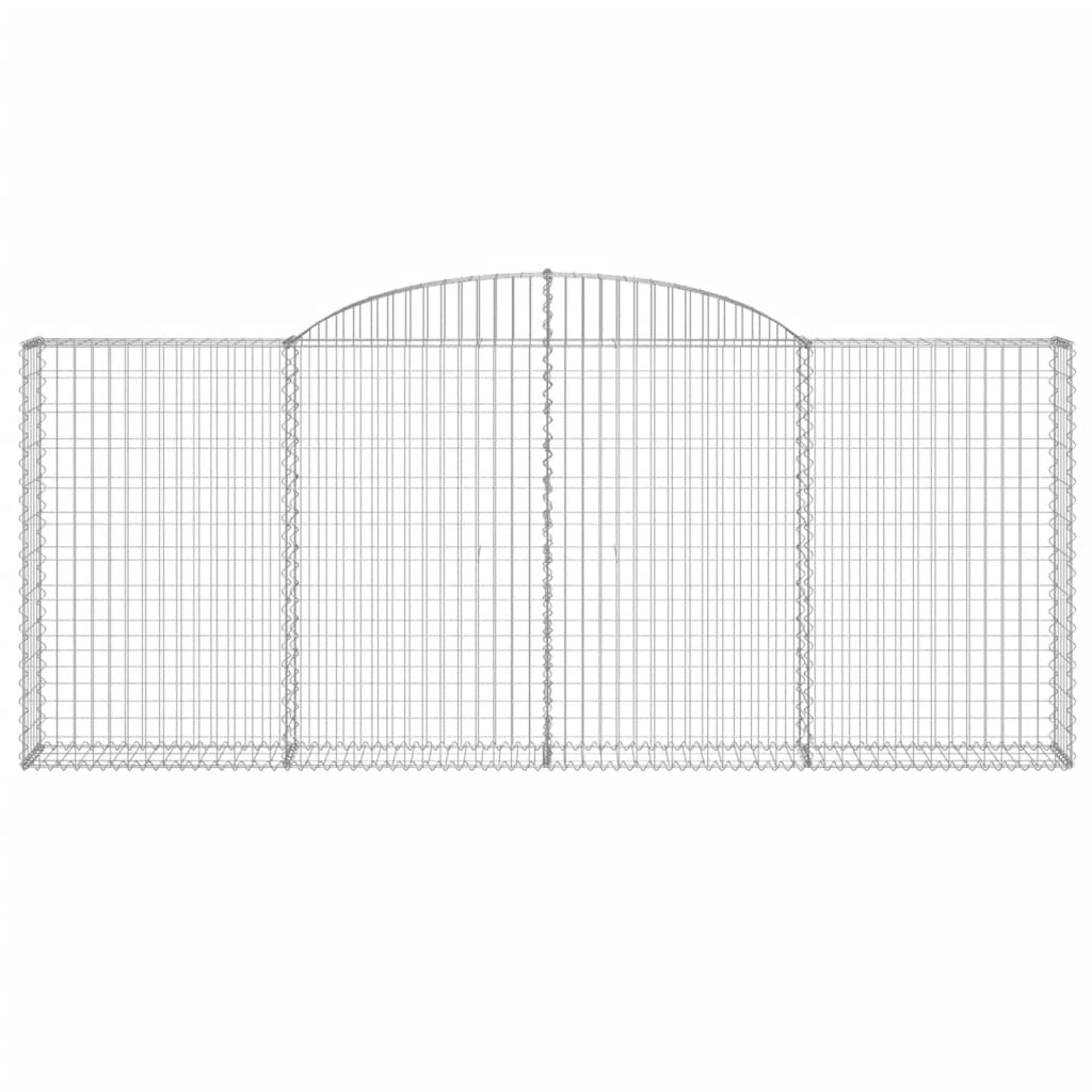Arched Gabion Basket 300x30x120/140 cm Galvanised Iron