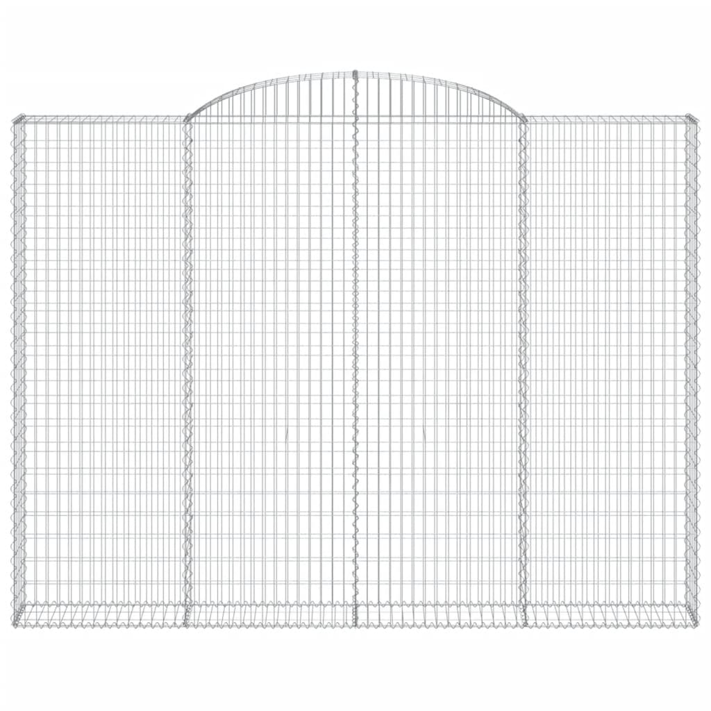 Arched Gabion Basket 300x30x220/240 cm Galvanised Iron
