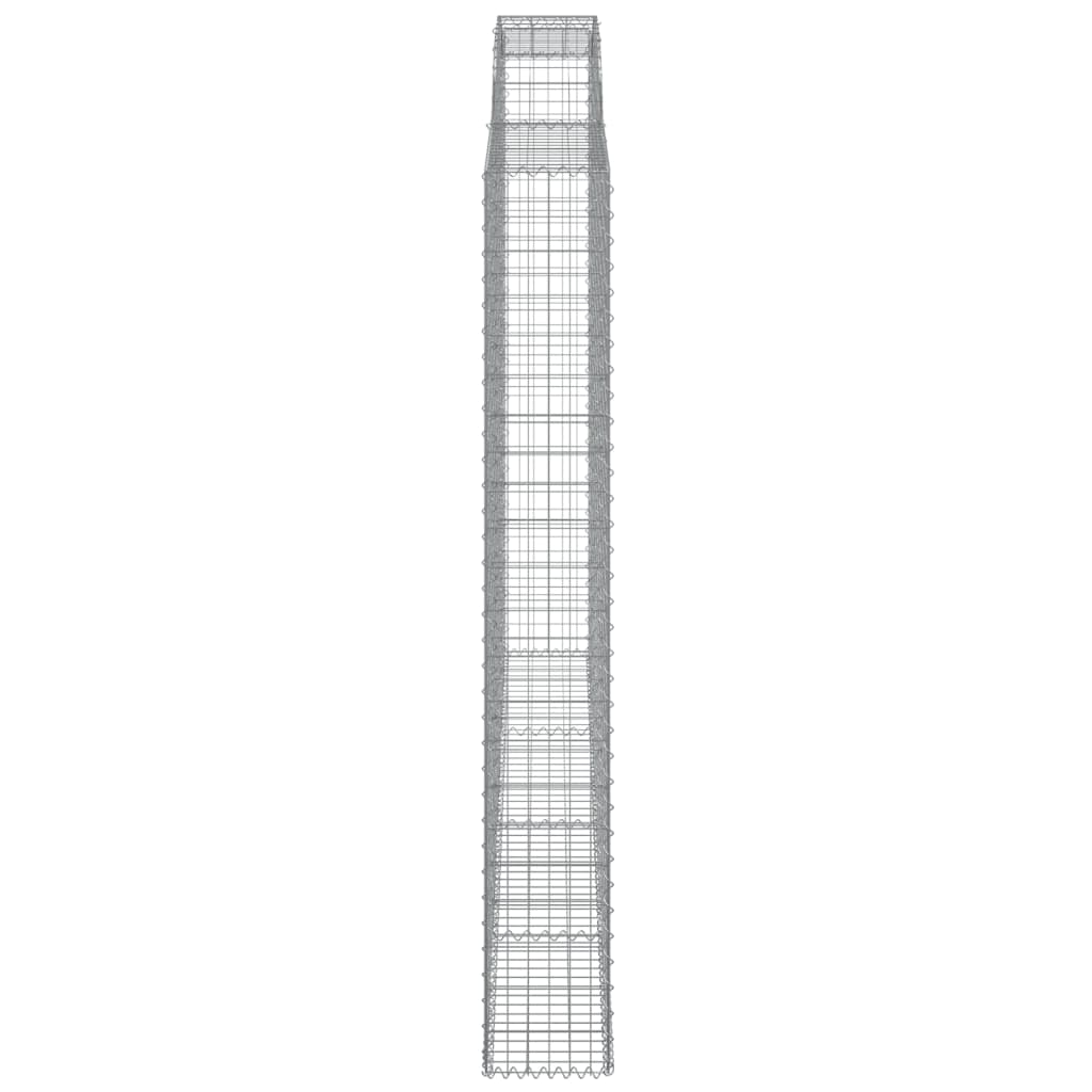 Arched Gabion Basket 300x30x220/240 cm Galvanised Iron
