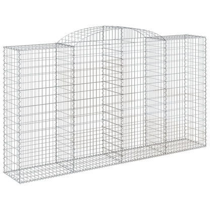 Arched Gabion Basket 300x50x160/180 cm Galvanised Iron