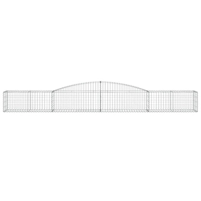 Arched Gabion Basket 400x50x40/60 cm Galvanised Iron