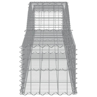 Arched Gabion Basket 400x50x40/60 cm Galvanised Iron
