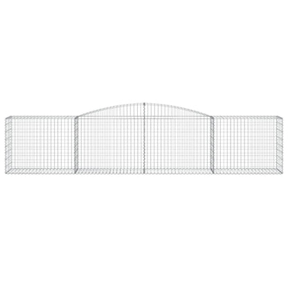 Arched Gabion Basket 400x50x80/100 cm Galvanised Iron
