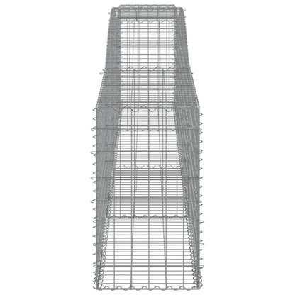 Arched Gabion Basket 400x50x80/100 cm Galvanised Iron