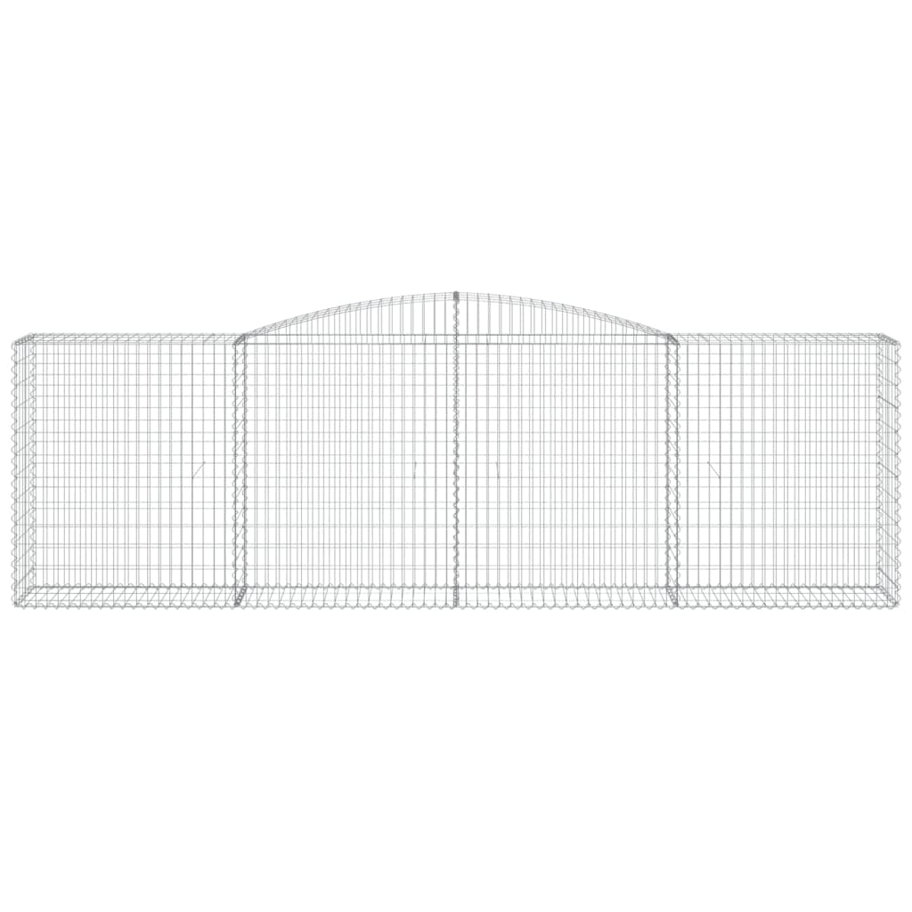 Arched Gabion Basket 400x50x120/140 cm Galvanised Iron