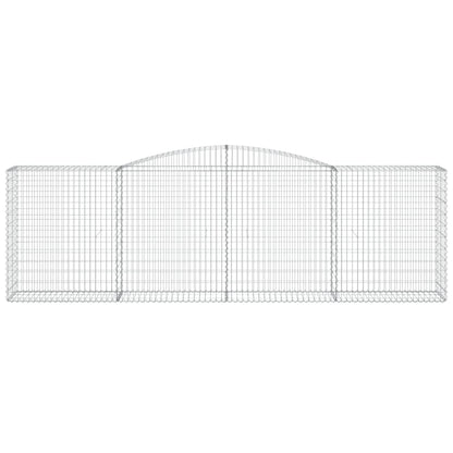 Arched Gabion Basket 400x50x120/140 cm Galvanised Iron