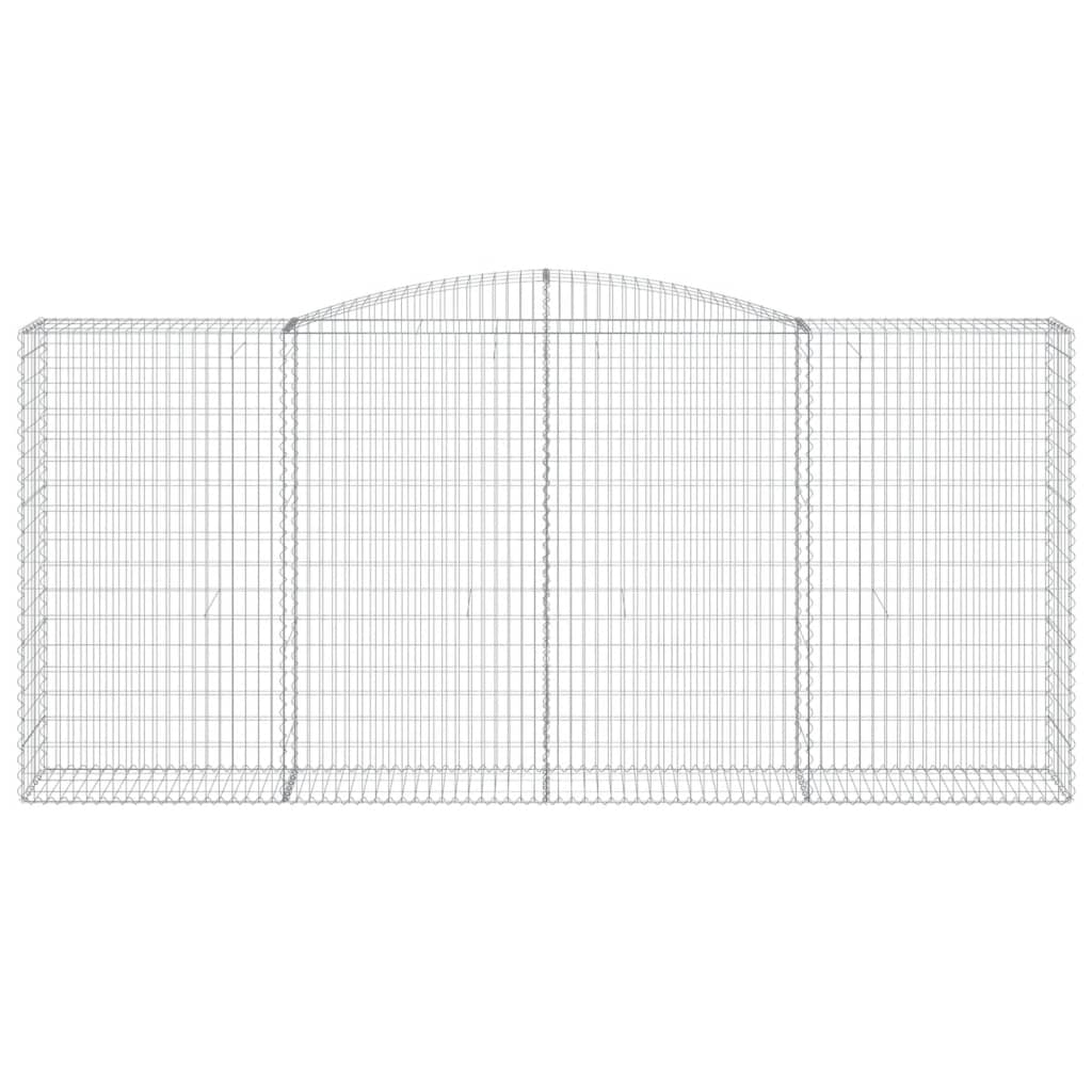 Arched Gabion Basket 400x50x180/200 cm Galvanised Iron