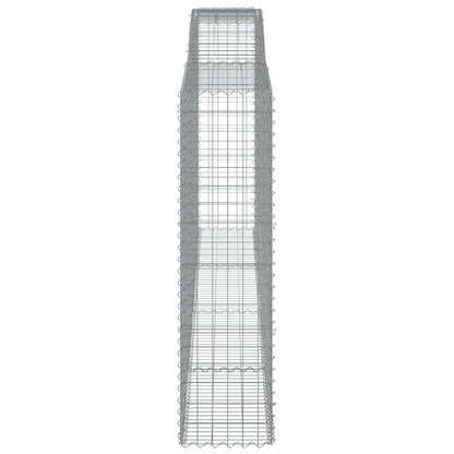Arched Gabion Basket 400x50x180/200 cm Galvanised Iron