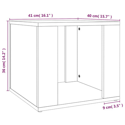 Bedside Table Grey Sonoma 41x40x36 cm Engineered Wood