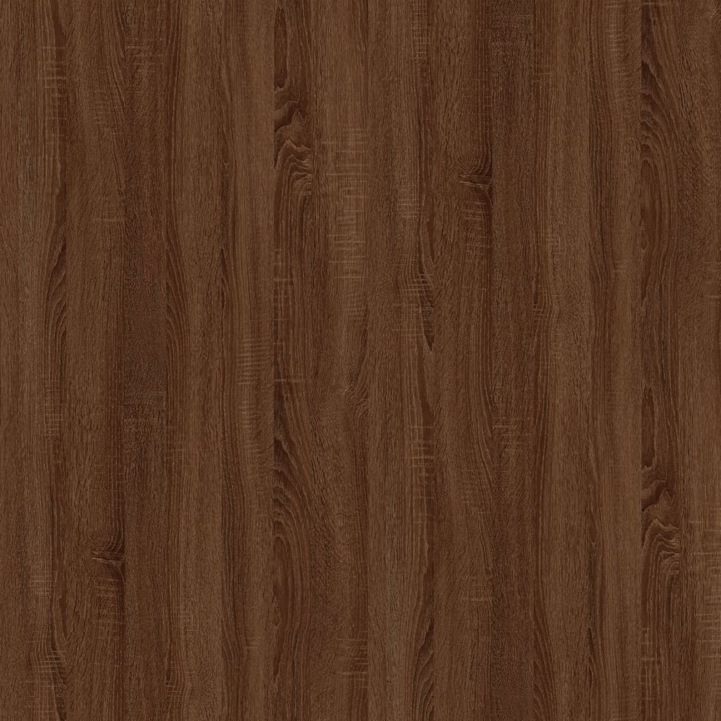 Bedside Table Brown Oak 41x40x36 cm Engineered Wood