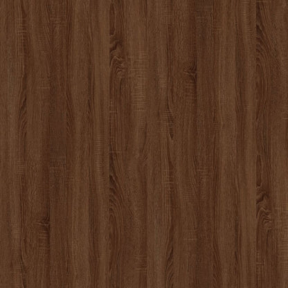 Bedside Table Brown Oak 41x40x36 cm Engineered Wood