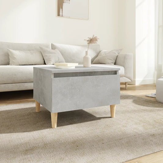 Side Table Concrete Grey 50x46x35 cm Engineered Wood