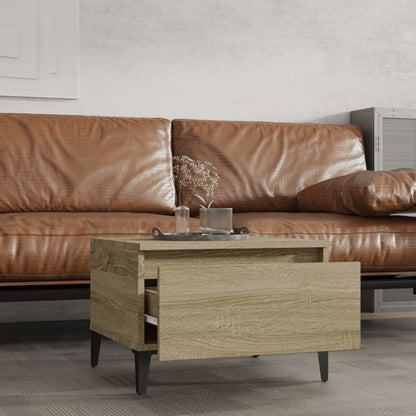 Side Table Sonoma Oak 50x46x35 cm Engineered Wood