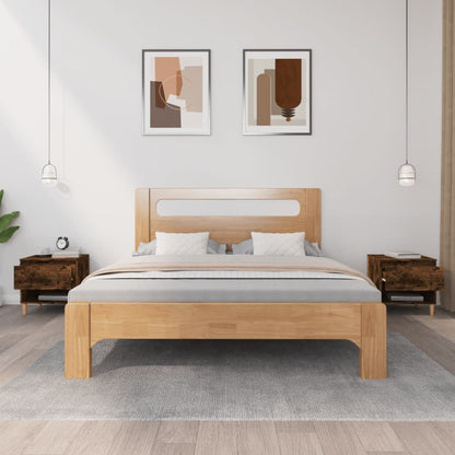 Bedside Tables 2 pcs Smoked Oak 50x46x50 Engineered Wood