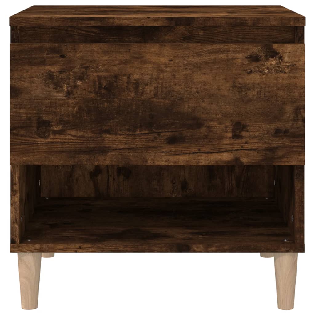 Bedside Tables 2 pcs Smoked Oak 50x46x50 Engineered Wood