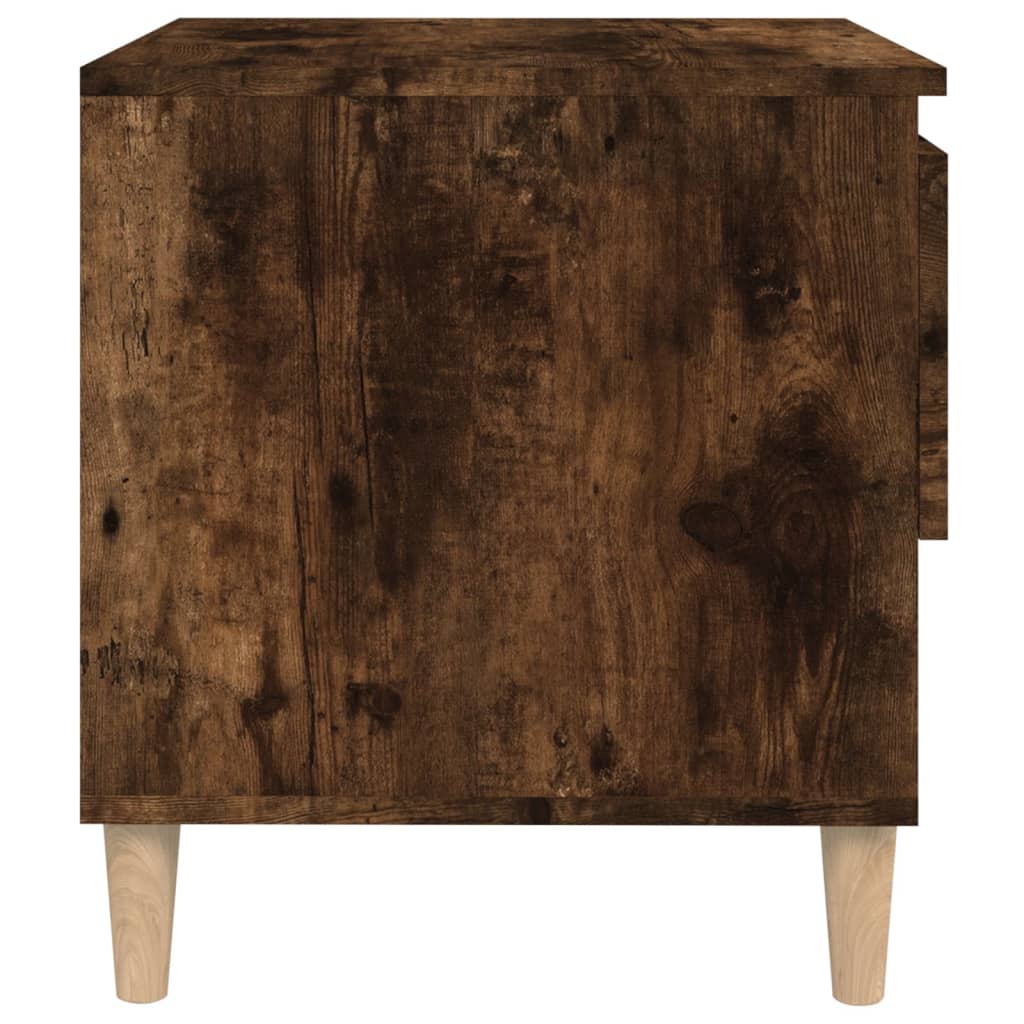 Bedside Tables 2 pcs Smoked Oak 50x46x50 Engineered Wood