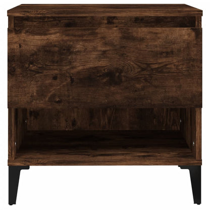 Side Table Smoked Oak 50x46x50 cm Engineered Wood