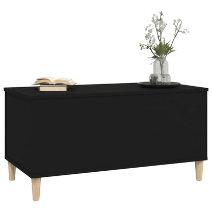 Coffee Table Black 90x44.5x45 cm Engineered Wood