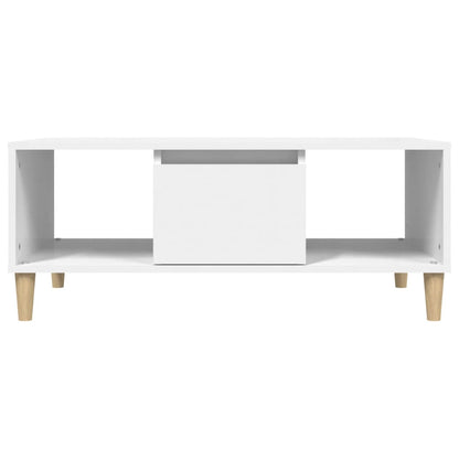 Coffee Table White 90x50x36,5 cm Engineered Wood