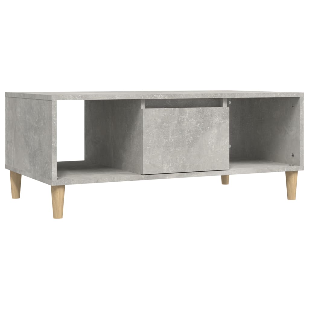 Coffee Table Concrete Grey 90x50x36,5 cm Engineered Wood