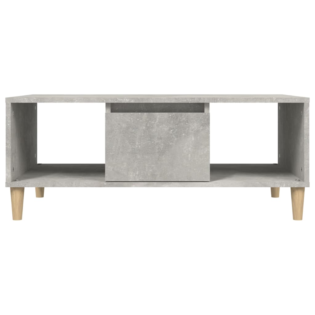 Coffee Table Concrete Grey 90x50x36,5 cm Engineered Wood